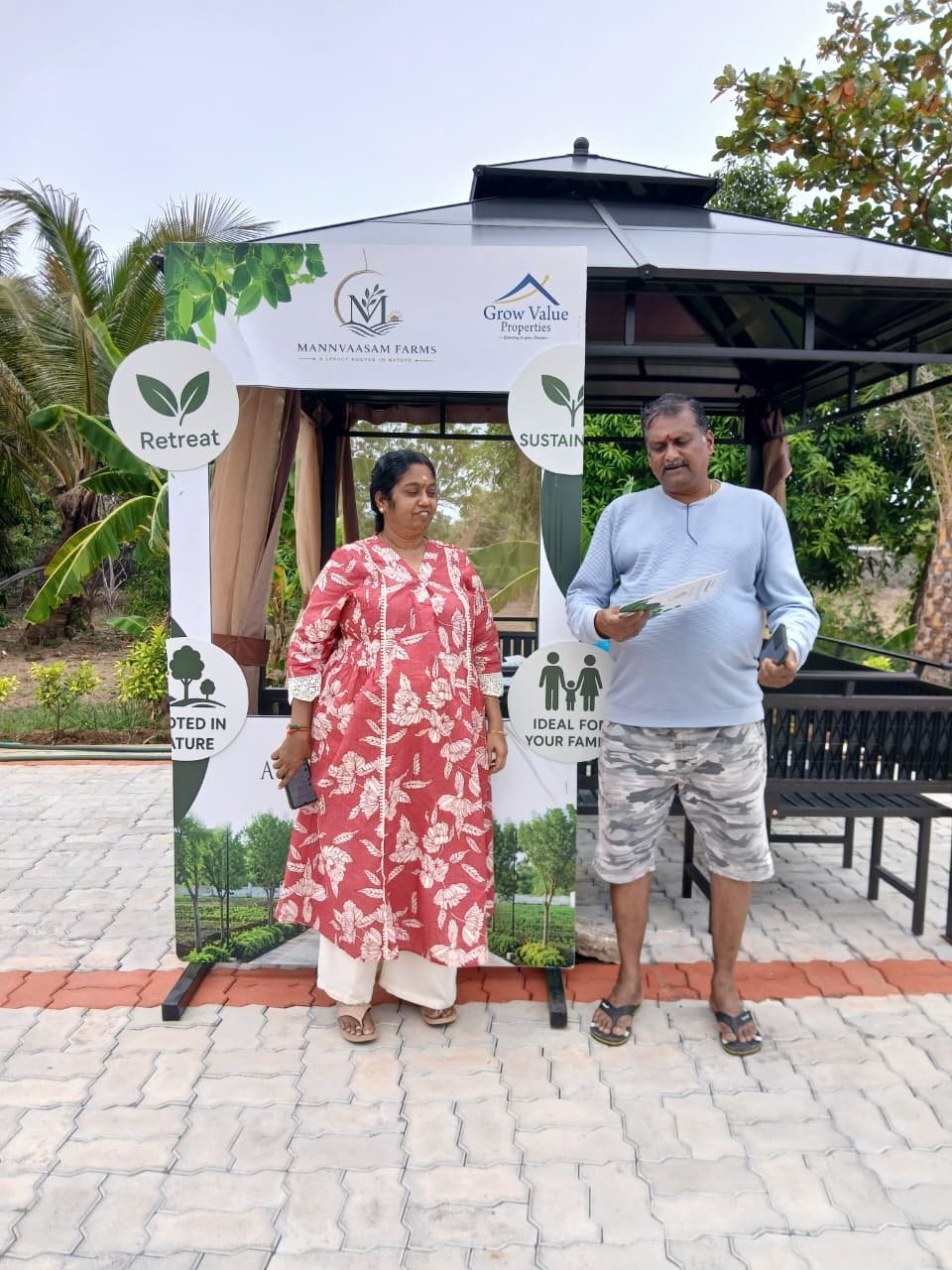 Visitors at Mannvaasam Farms site visit, ECR Mahabalipuram